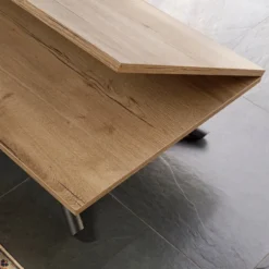 Altacom Lotus Table italienne rabattable et relevable en mélaminé avec pieds mikado><noscript><img width=