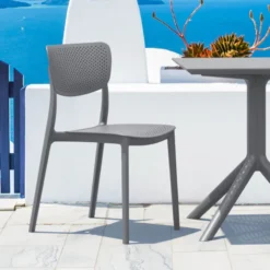 Lucy Chaise de jardin en polypropylène micro perforé> Chaise De Jardin
