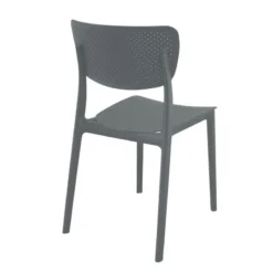 Lucy Chaise de jardin en polypropylène micro perforé><noscript><img width=