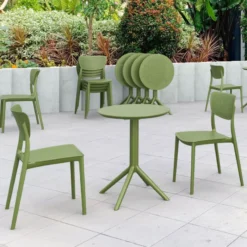 Lucy Chaise de jardin en polypropylène micro perforé><noscript><img width=