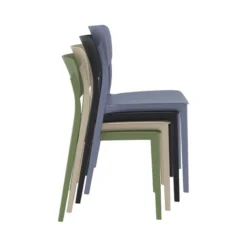 Lucy Chaise moderne en polypropylène micro perforé><noscript><img width=