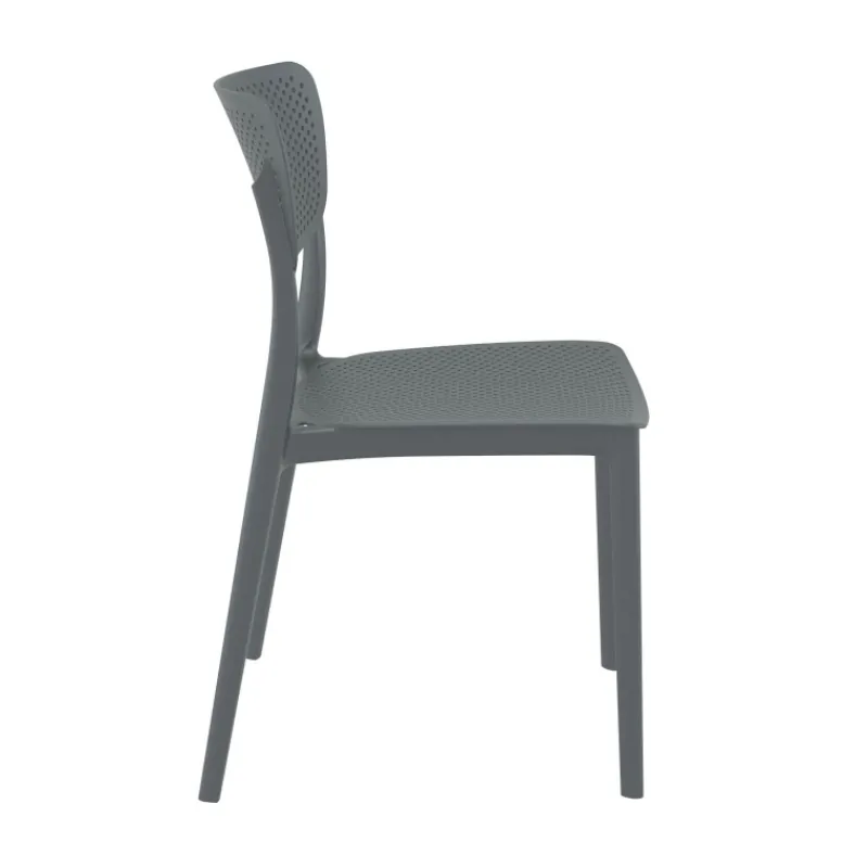 Lucy Chaise moderne en polypropylène micro perforé> Chaise De Cuisine|Chaise De Salle à Manger