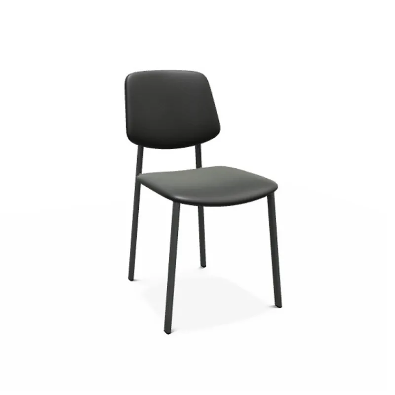 Perfecta Lugano Chaise de séjour en simili avec pieds en métal> Chaise De Cuisine|Chaise De Salle à Manger
