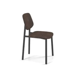 Perfecta Lugano Chaise de séjour en tissu et pieds en métal><noscript><img width=