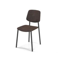 Perfecta Lugano Chaise de séjour en tissu et pieds en métal><noscript><img width=