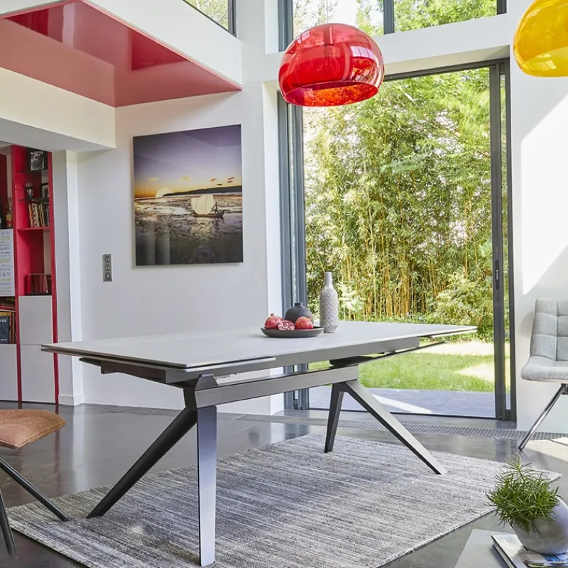 Couture Luna Table extensible de salle à manger design en céramique> Table De Salle à Manger