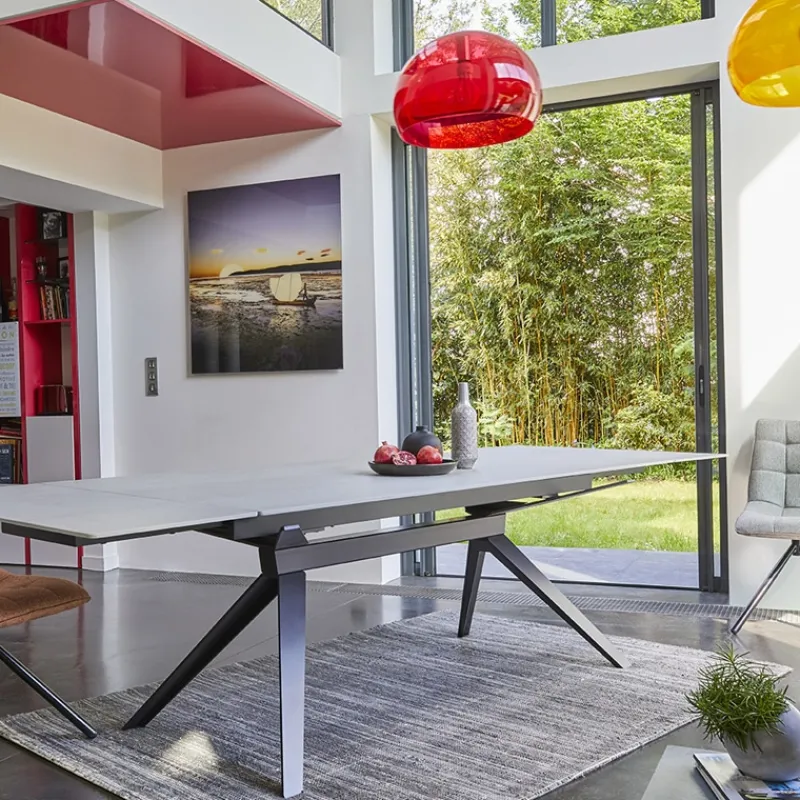 Couture Luna Table extensible de salle à manger design en céramique> Table De Salle à Manger
