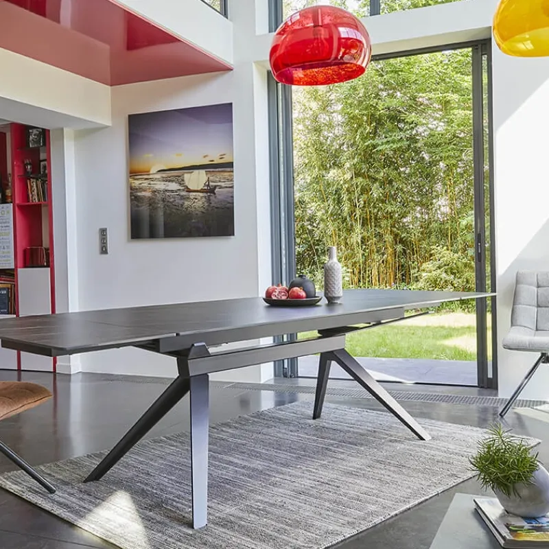 Couture Luna Table extensible de salle à manger design en céramique> Table De Salle à Manger