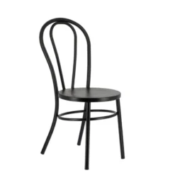 MadinaChaise bistrot vintage en métal noir> Chaise De Cuisine