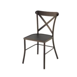 Jayso Manila Chaise style provençal en acier> Chaise De Cuisine|Chaise De Salle à Manger