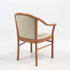Manuela Fauteuil bridge en bois avec assise et dossier rembourrés><noscript><img width=