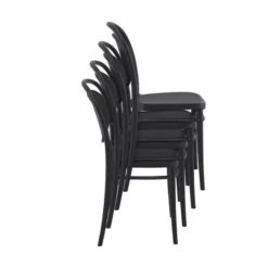 Marcel Chaise moderne empilable en polypropylène><noscript><img width=