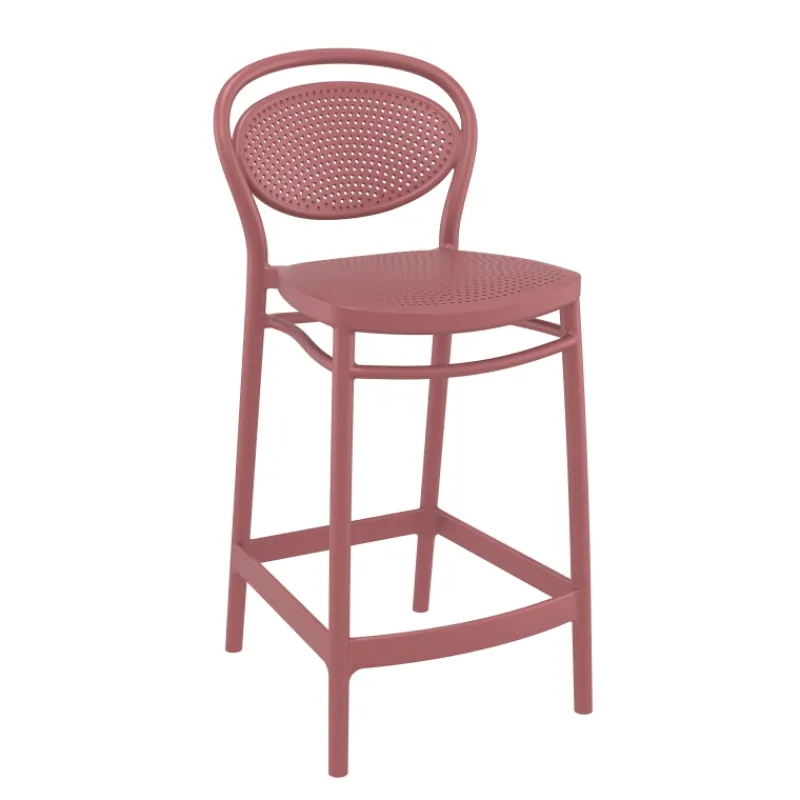 Marcel Tabouret snack moderne en polypropylène> Tabouret Snack (assise +/- 65 Cm)|Tabouret De Bar (assise +/- 80 Cm)