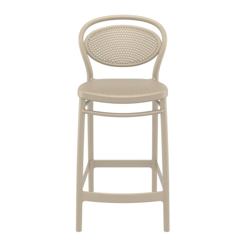 Marcel Tabouret snack moderne en polypropylène> Tabouret Snack (assise +/- 65 Cm)|Tabouret De Bar (assise +/- 80 Cm)