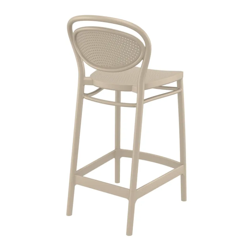 Marcel Tabouret snack moderne en polypropylène> Tabouret Snack (assise +/- 65 Cm)|Tabouret De Bar (assise +/- 80 Cm)