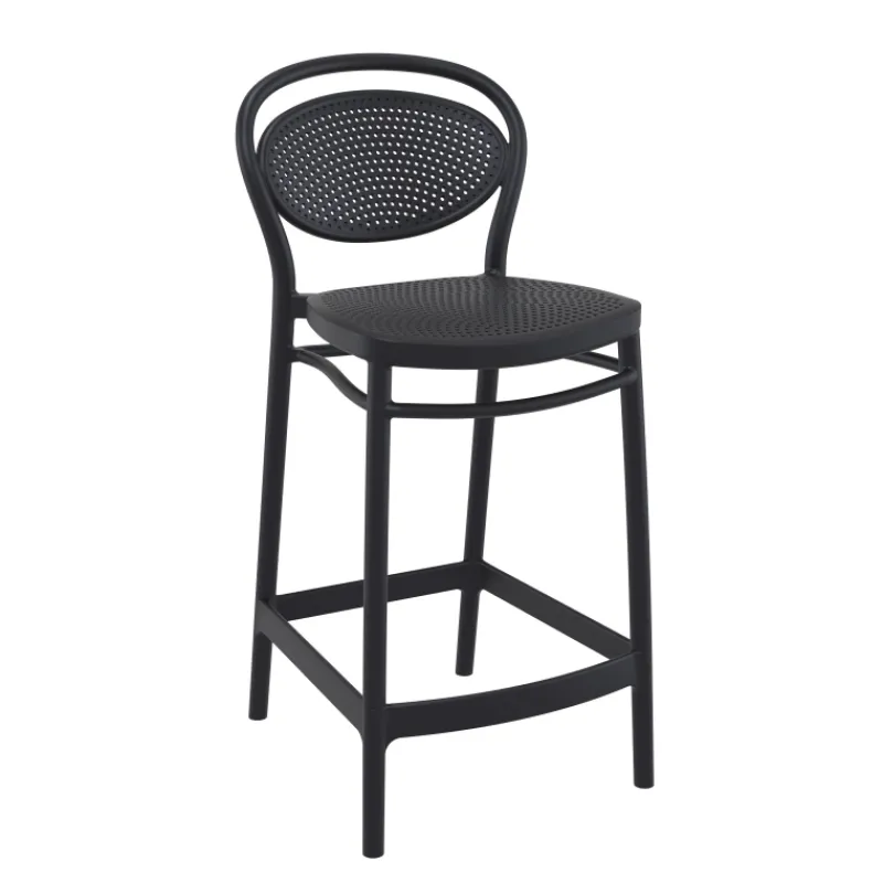 Marcel Tabouret snack moderne en polypropylène> Tabouret Snack (assise +/- 65 Cm)|Tabouret De Bar (assise +/- 80 Cm)