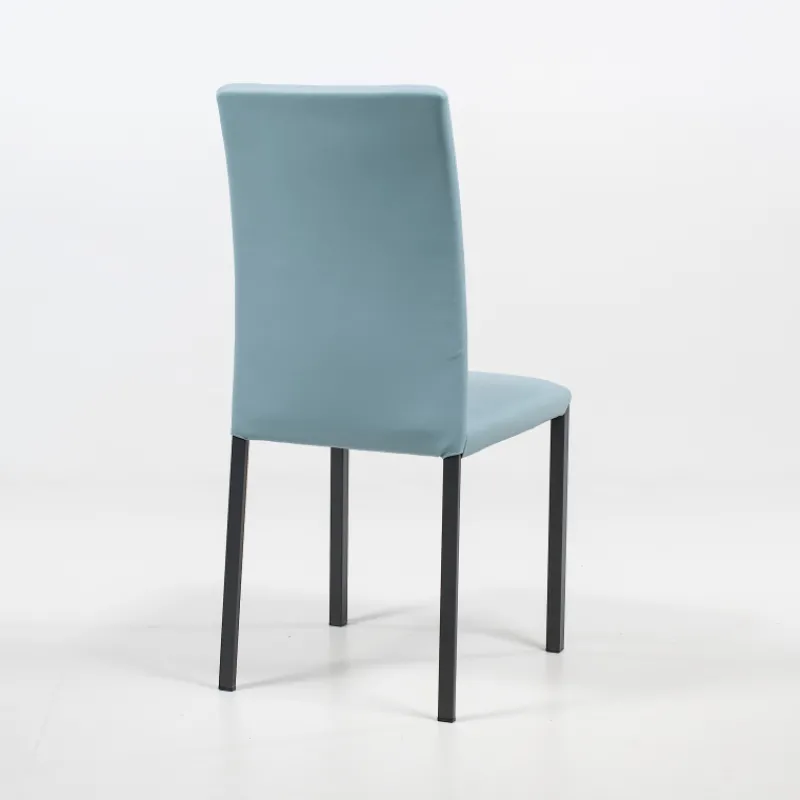 Peressini Marion H Chaise de salle à manger contemporaine en synthétique et métal> Chaise De Cuisine|Chaise De Salle à Manger