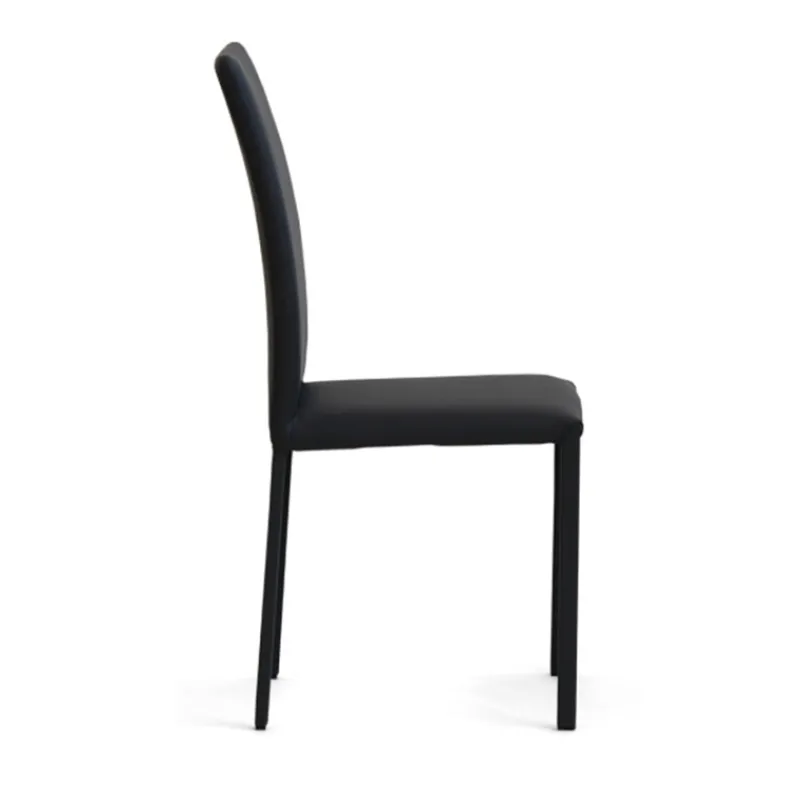 Peressini Marion H Chaise de salle à manger contemporaine en synthétique et métal> Chaise De Cuisine|Chaise De Salle à Manger
