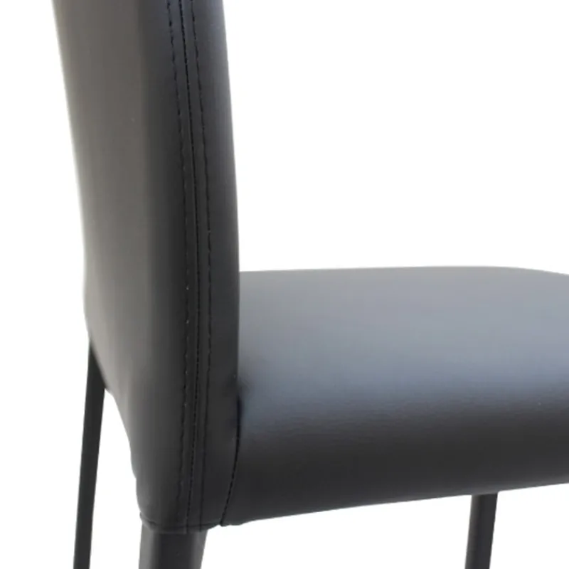 Peressini Marion H Chaise de salle à manger contemporaine en synthétique et métal> Chaise De Cuisine|Chaise De Salle à Manger