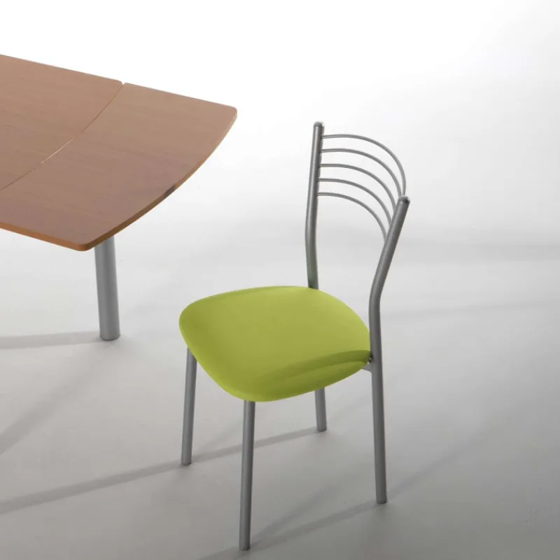 Bailen Marta Chaise de cuisine en métal avec assise rembourrée> Chaise De Cuisine