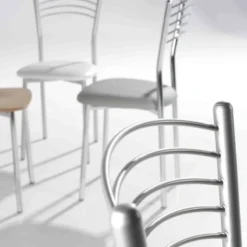 Bailen Marta Chaise de cuisine en métal avec assise rembourrée><noscript><img width=
