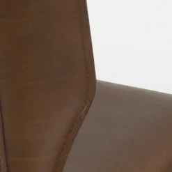 Airnova Maryl Chaise gainée contemporaine en croûte de cuir><noscript><img width=