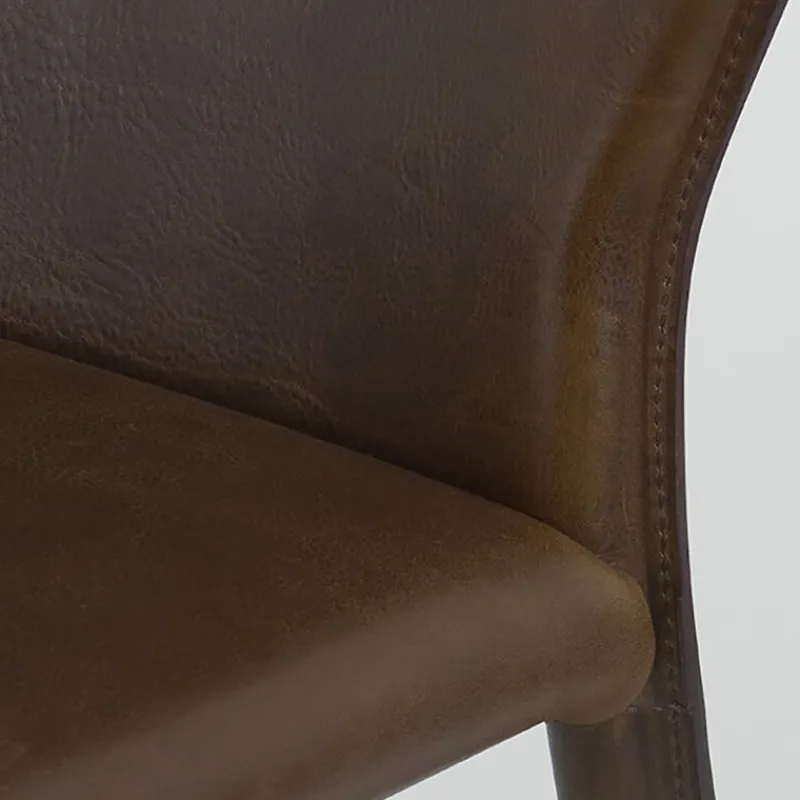 Airnova Maryl Chaise gainée contemporaine en croûte de cuir> Chaise De Salle à Manger