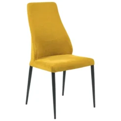 Europea Mathilde Chaise de salle à manger italienne moderne en tissu et métal> Chaise De Salle à Manger