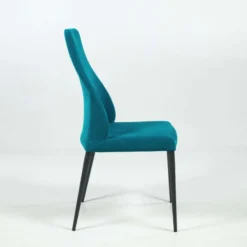Europea Mathilde Chaise de salle à manger italienne moderne en tissu et métal><noscript><img width=