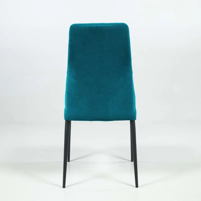Europea Mathilde Chaise de salle à manger italienne moderne en tissu et métal> Chaise De Salle à Manger