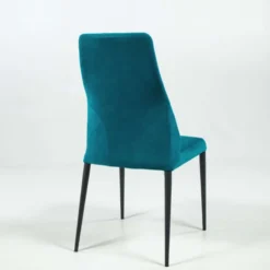 Europea Mathilde Chaise de salle à manger italienne moderne en tissu et métal><noscript><img width=