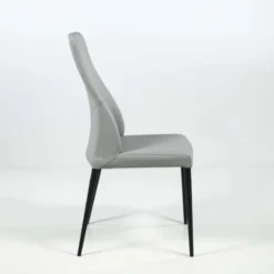 Europea Mathilde Chaise de séjour moderne italienne en synthétique et pieds en métal><noscript><img width=