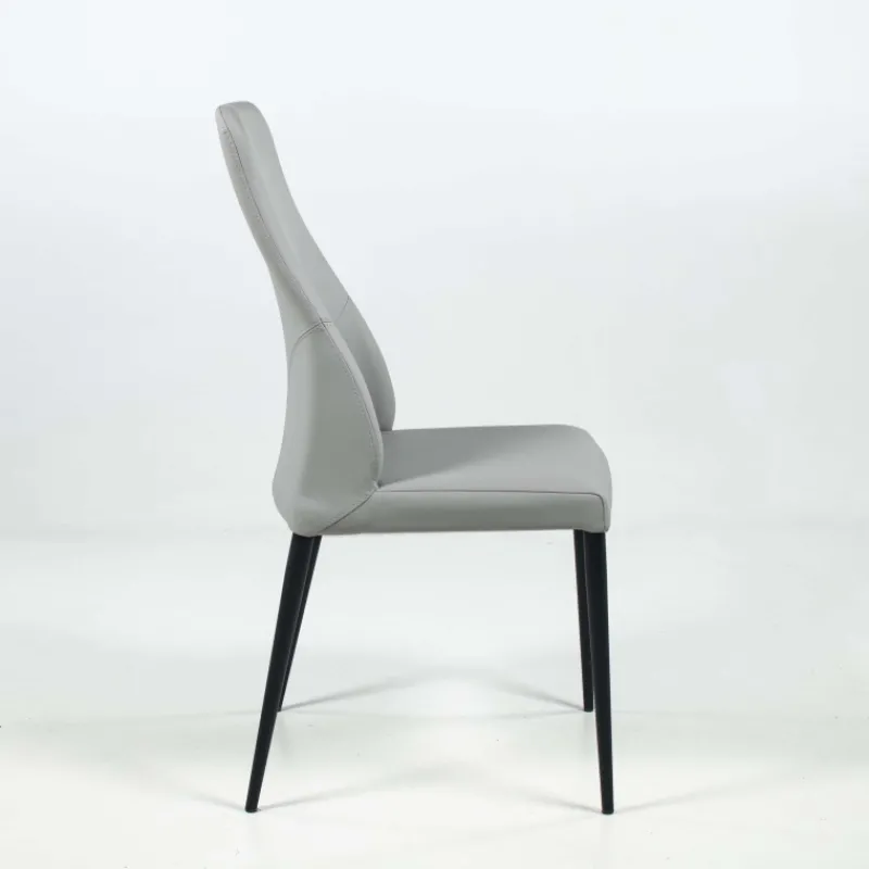 Europea Mathilde Chaise de séjour moderne italienne en synthétique et pieds en métal> Chaise De Cuisine|Chaise De Salle à Manger