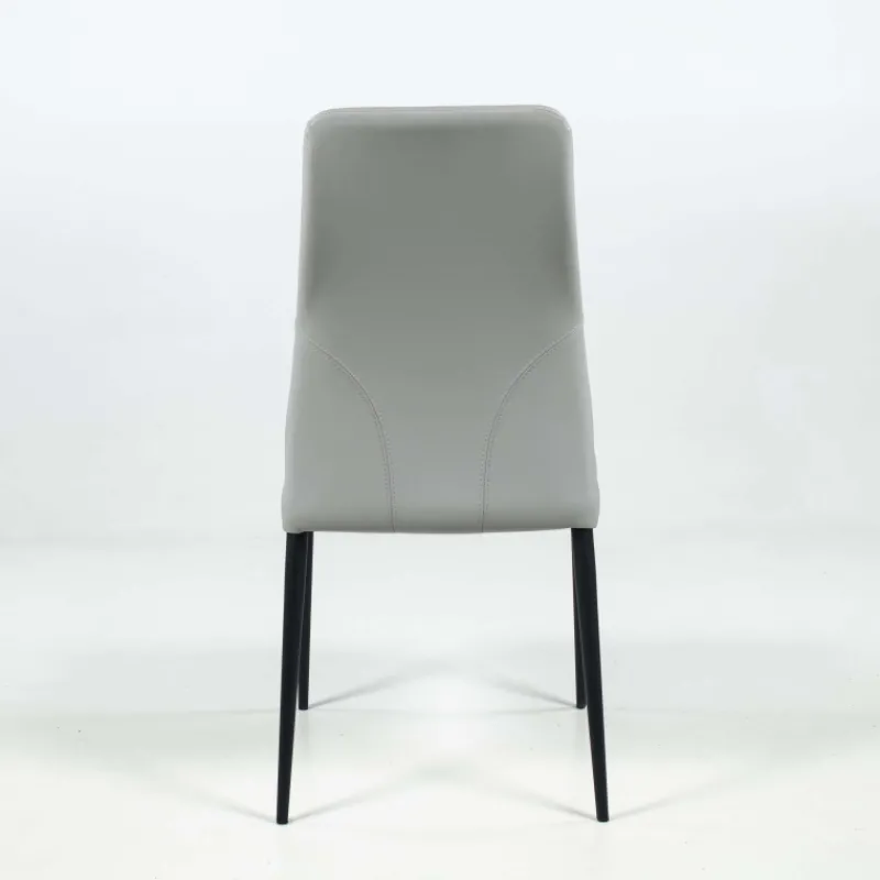 Europea Mathilde Chaise de séjour moderne italienne en synthétique et pieds en métal> Chaise De Cuisine|Chaise De Salle à Manger