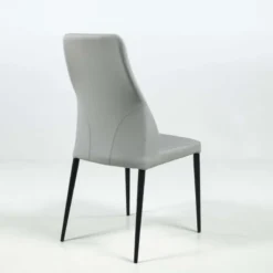 Europea Mathilde Chaise de séjour moderne italienne en synthétique et pieds en métal><noscript><img width=