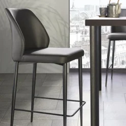 Europea Mathilde Tabouret snack moderne rembourré pieds en métal> Tabouret Snack (assise +/- 65 Cm)|Tabouret De Bar (assise +/- 80 Cm)