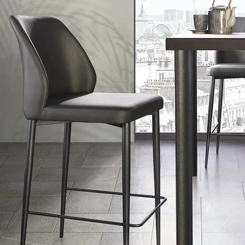 Europea Mathilde Tabouret snack moderne rembourré pieds en métal> Tabouret Snack (assise +/- 65 Cm)|Tabouret De Bar (assise +/- 80 Cm)