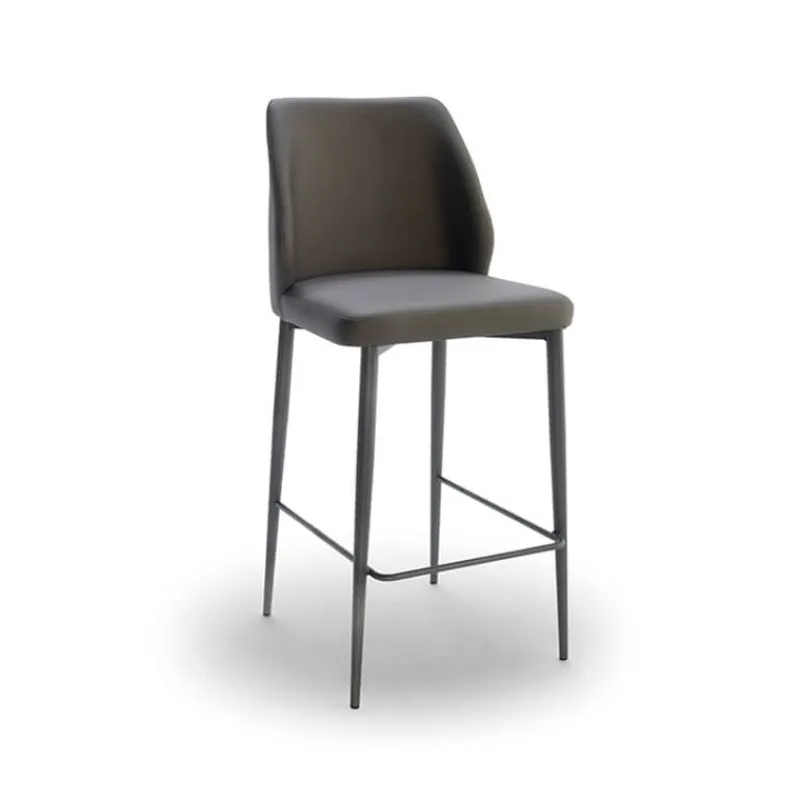 Europea Mathilde Tabouret snack moderne rembourré pieds en métal> Tabouret Snack (assise +/- 65 Cm)|Tabouret De Bar (assise +/- 80 Cm)