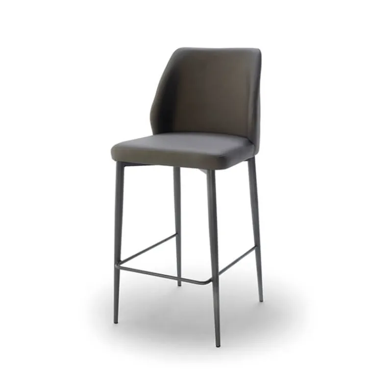 Europea Mathilde Tabouret snack moderne rembourré pieds en métal> Tabouret Snack (assise +/- 65 Cm)|Tabouret De Bar (assise +/- 80 Cm)