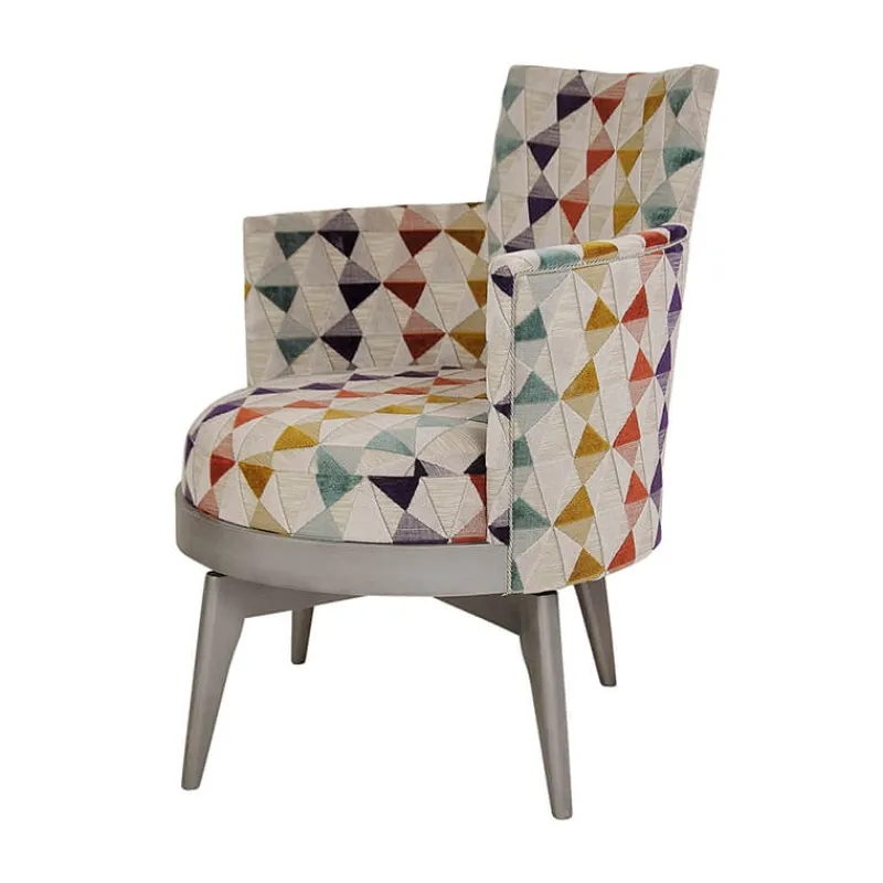 Paget Mathis Fauteuil pivotant Art Déco Made in France> Chaise De Salle à Manger|Chaise De Bureau