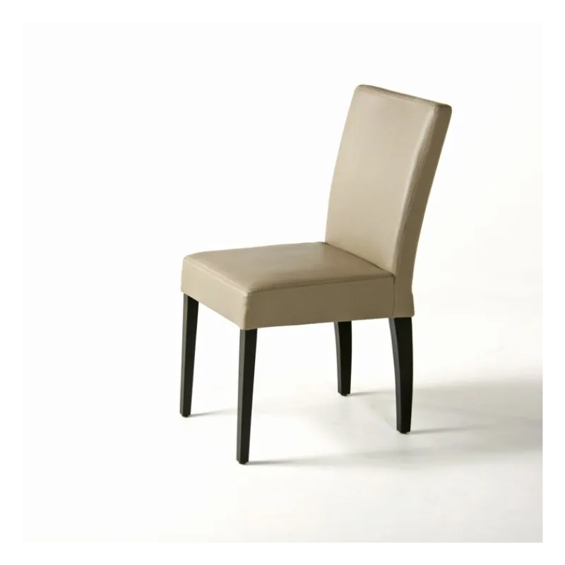 Sessio Matias Chaise contemporaine en synthétique et bois> Chaise De Cuisine|Chaise De Salle à Manger
