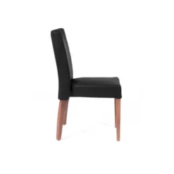 Sessio Matias stack Chaise confortable empilable en simili avec pieds en bois> Chaise De Cuisine|Chaise De Salle à Manger