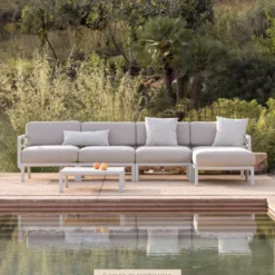 Maximo Canapé de jardin modulable 5 places><noscript><img width=