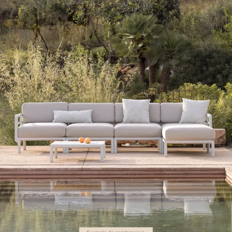 Maximo Canapé de jardin modulable 5 places> Fauteuil De Jardin