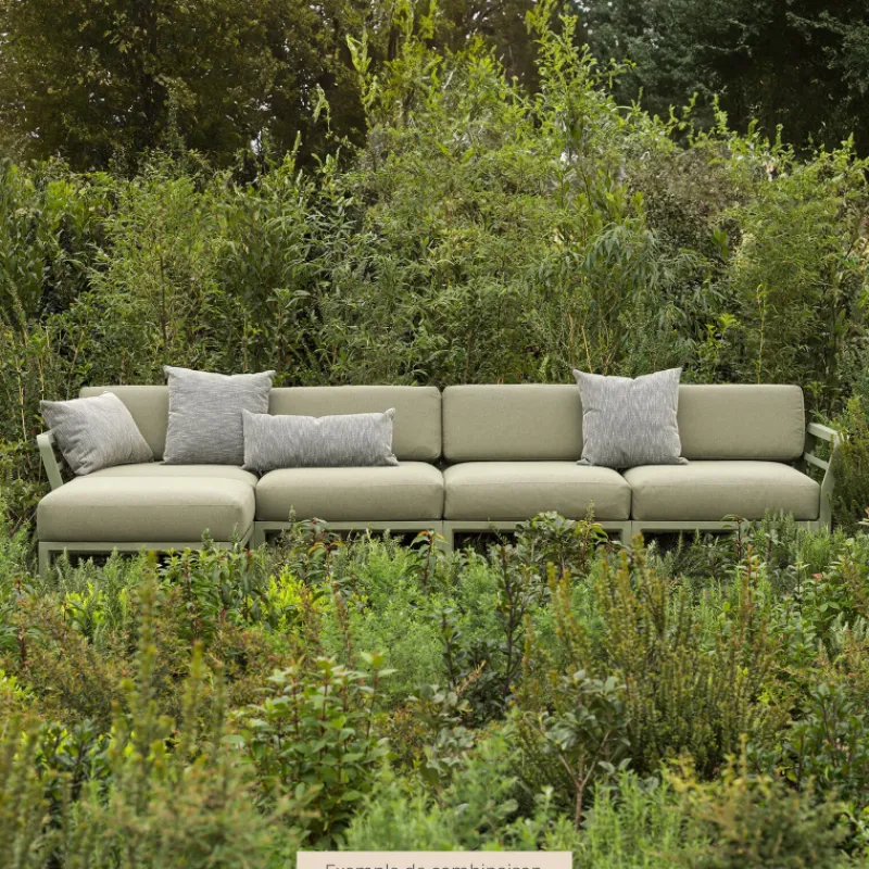 Maximo Pouf de jardin en polypropylène et tissu> Fauteuil De Jardin