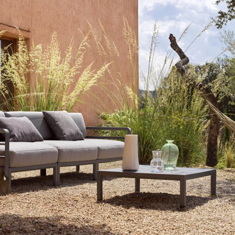 Maximo Table basse de jardin carrée en polypropylène recyclé> Table De Jardin