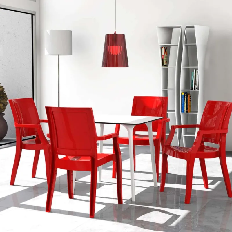 Maya Table carrée en stratifié> Table De Cuisine|Table Pour Petit Espace