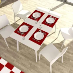 Maya Table de cuisine rectangulaire en stratifié><noscript><img width=