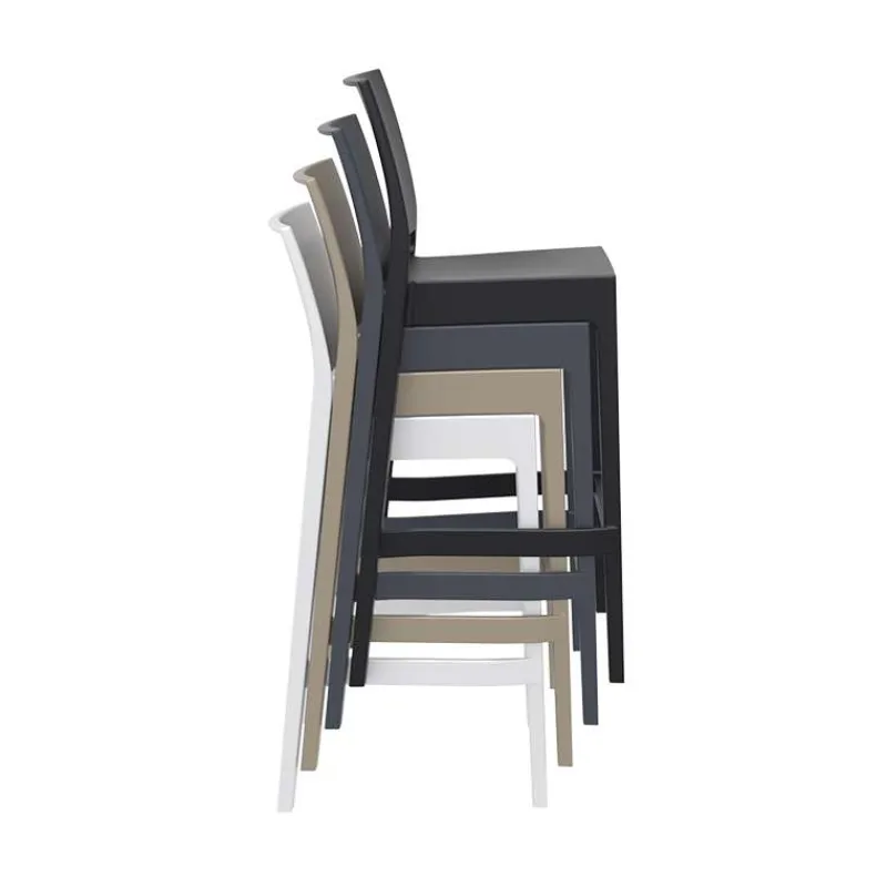 Maya Tabouret de bar empilable en polypropylène> Tabouret De Bar (assise +/- 80 Cm)