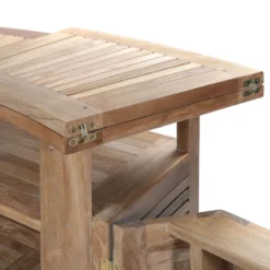 Medicis MenhirBar de jardin avec rangement pliable en teck massif><noscript><img width=